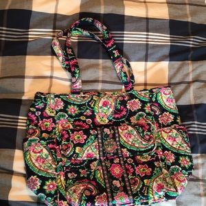 Vera Bradley large zippered tote
